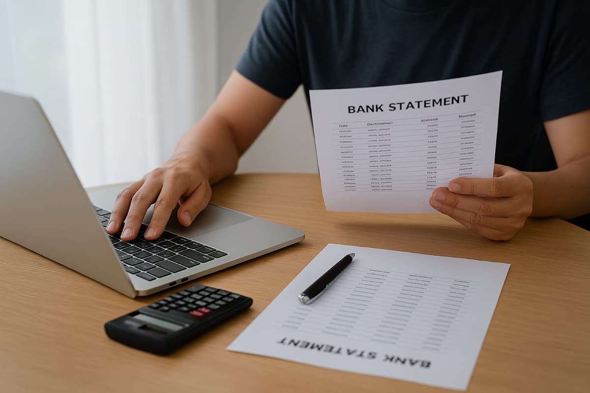 Bank statement loan application process - step-by-step guide for self-employed individuals using bank statements for mortgage qualification in Columbus Ohio